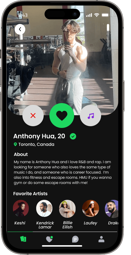 Chorus Dating App Interface